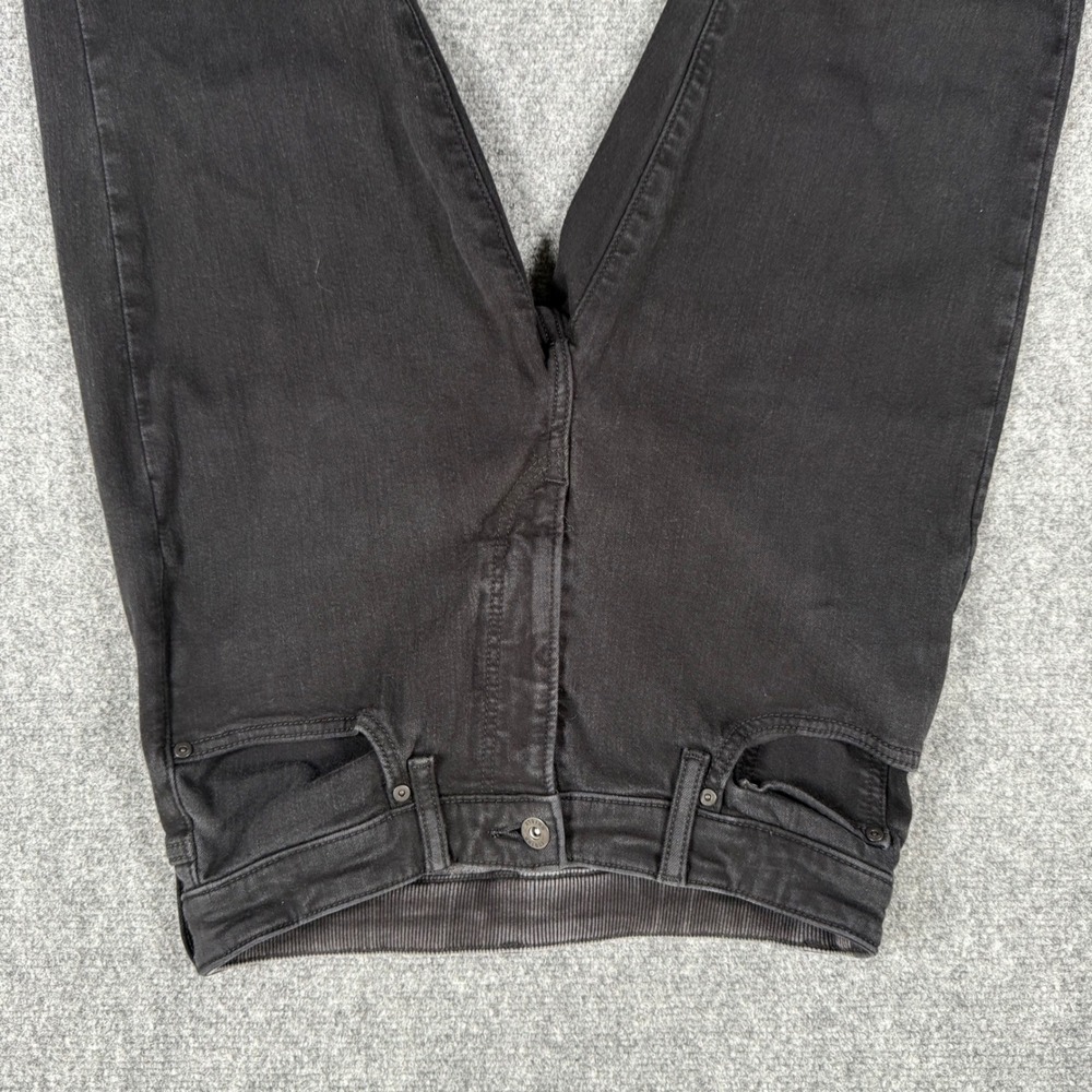 UNIQLO Jeans 27 x 30 Black Wash Slim Fit Straight Leg Pants Waist Stretch Men's - Picture 4 of 12